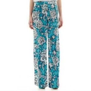 Worthington Floral Print Wide Leg Palazzo Pant!